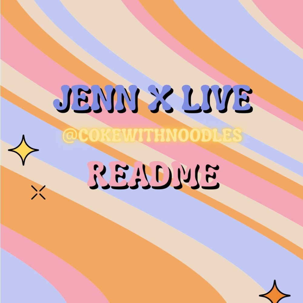 🍜 SHOWNOTES JennX Live README - Picture 10 of 12